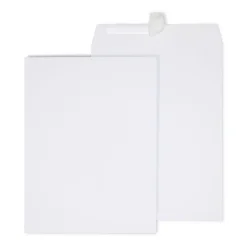 Staples EasyClose Catalog Envelopes, 9"L x 12"H, White, 250/Box (479885N)