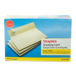 Staples EasyClose Invitation Envelopes, 5.75