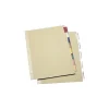 Staples Economy Insertable Paper Dividers, 5-Tab, Multicolor, 6 Sets/Pack (13518/14484)