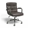 Staples® Ellsworth Leather Swivel Manager Chair, Gray (95115)