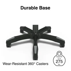 Staples Emerge Vomax Bonded Leather Ergonomic Gaming Chair, Black/Gray (61364)