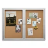 Staples Enclosed Cork Display Board, Aluminum Frame, 4' x 3' (ST61262)