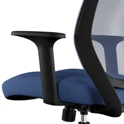Staples® Essentials Ergonomic Fabric Swivel Task Chair, Blue (UN56965)
