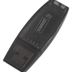 Staples Everyday 32GB USB 2.0 Type A Flash Drive, Black (28205)