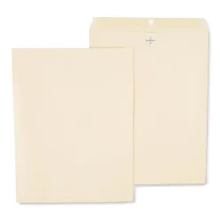 Staples Extra-Heavyweight Clasp & Moistenable Glue #15 1/2 Catalog Envelope, 12" x 15 1/2", Beige, 100/Box (ST122150-CC)