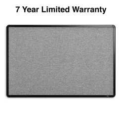Staples Fabric Bulletin Board, Black Frame, 3' x 2' (ST61263)