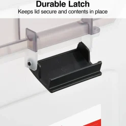 Staples File Box File Portable Tote, Letter Size, Clear (140165/111112)