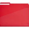 Staples File Folder, 1/3-Cut Tab, Letter Size, Plastic, Assorted Colors, 30/Box (ST62541)