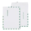 Staples First Class EasyClose Catalog Envelopes, 10" x 13", White with Green Diamond Border, 100/Box (SPL486930)