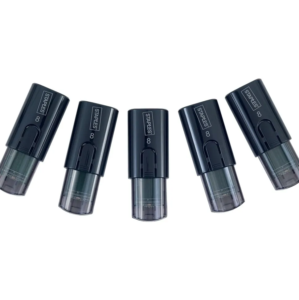 Staples 8GB USB 2.0 Type A Flash Drive, Black, 5/Pack (28194)