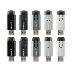 Staples 16GB USB 2.0 Type A Flash Drive, Assorted Colors (52548)
