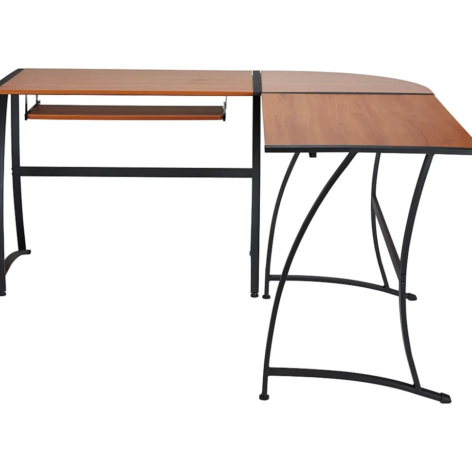 Staples Gillespie 62" W L-Shaped Computer Desk, Sonoma Cherry (ST28189-CC)