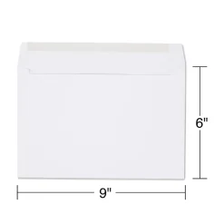 Staples Gummed Booklet Envelopes, 6