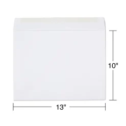 Staples Gummed Booklet Envelopes, 10