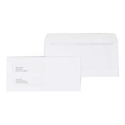 Staples Gummed Business Envelopes, 4 3/16" x 9", White, 1000/Box (381911/17045)