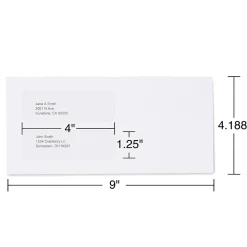 Staples Gummed Business Envelopes, 4 3/16
