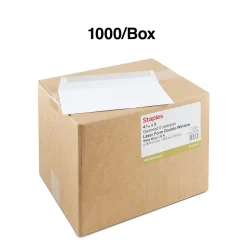 Staples Gummed Business Envelopes, 4 3/16