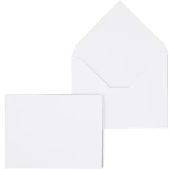 Staples Gummed Invitation Envelopes, 5 3/4" x 4 3/8", White, 250/Box (266767N)