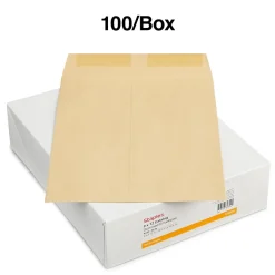 Staples Gummed Kraft Catalog Envelopes, 9