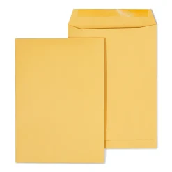 Staples Gummed Kraft Catalog Envelopes, 7.5"L x 10.5"H, Brown, 100/Box (534719/17095)