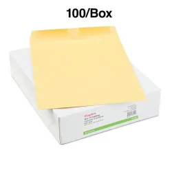 Staples Gummed Kraft Catalog Envelopes, 10