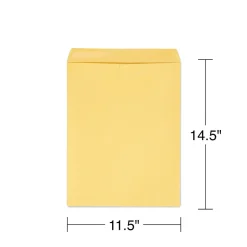 Staples Gummed Kraft Catalog Envelopes, 11.5