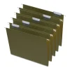 Staples Hanging File Folders, 1/5-Cut Tab, LLetter Size, Standard Green, 50/Box (45444-US)