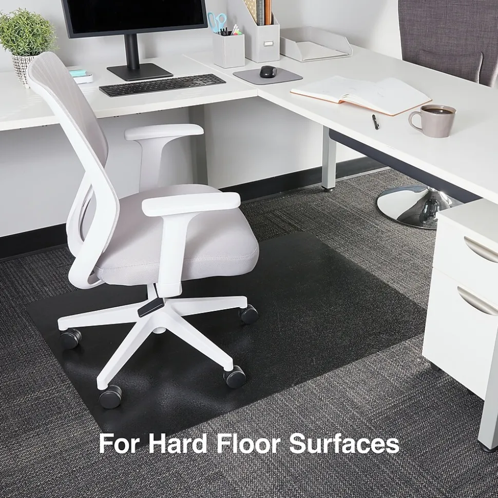 Staples Hard Floor Chair Mat, 36" x 48", Black (26990)