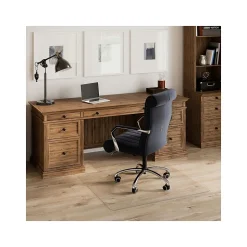 Staples Hard Floor Chair Mat with Lip, 45" x 53", Clear Vinyl (22025-US)