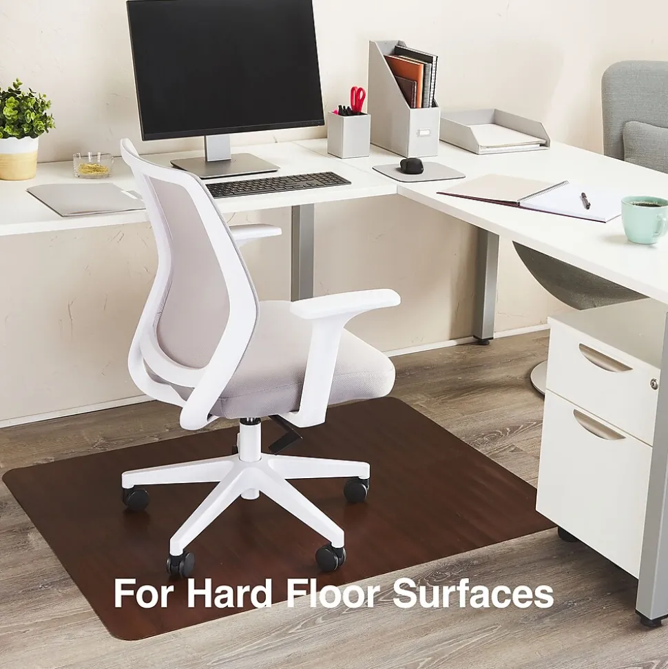 Staples Hard Floor Chair Mat, 36" x 48'', Cherry (23342)