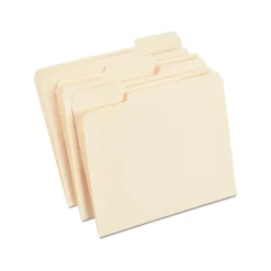 Staples Heavy Duty File Folder, 1/3 Cut Tab, Letter Size, Manila, 250/Box (TR56677)