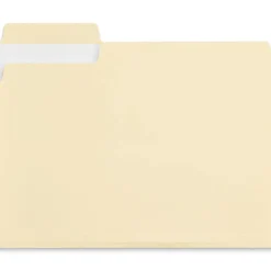 Staples Heavy Duty File Folder, 1/3-Cut Tab, Letter Size, Manila, 50/Box (ST62566)