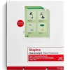 Staples Heavyweight Sheet Protector, 8.5" x 11", Clear, 100/Box (31866)