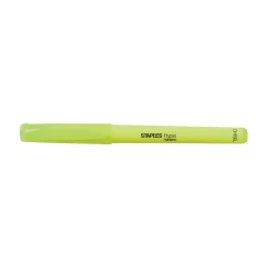 Staples Hype Stick Highlighters, Chisel, Yellow, 5/Pack (29346)