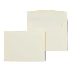 Staples Invitation Envelope, Ivory, 50/Box (51491-US)