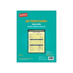 Staples Job Ticket Holders, 9" x 12", Clear, 3/Pack (15949/75255)
