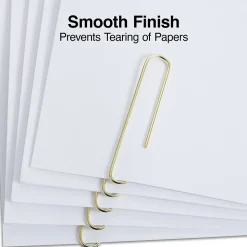 Staples Jumbo Paper Clips, Gold, 100/Pack (32012)