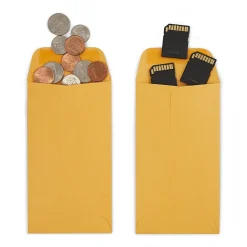 Staples Kraft #5 1/2 Coin Envelope, Other, Brown, 500/Box (ST19851-CC)