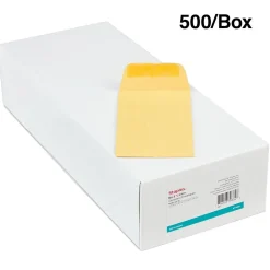 Staples Kraft #5 1/2 Coin Envelope, Other, Brown, 500/Box (ST19851-CC)