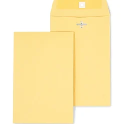 Staples Kraft Clasp & Moistenable Glue Catalog Envelopes, 6" x 9", Brown, 100/Box (ST186999-CC)