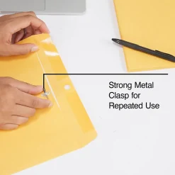 Staples Kraft Clasp & Moistenable Glue Catalog Envelopes, 10