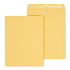 Staples Kraft Clasp & Moistenable Glue Catalog Envelopes, 10" x 13", Brown Kraft, 12/Pack (ST19005/19005)