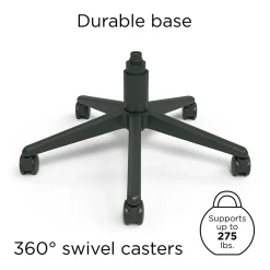 Staples Kroy Ergonomic Fabric Swivel Task Chair, Blue (UN59458)