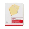 Staples Large Tab Insertable Paper Dividers, Clear 5 Tab, Buff (13486/11110)