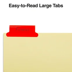 Staples Large Tab Insertable Dividers, 5-Tab, Assorted Colors, 4/Pack (13515/14481)