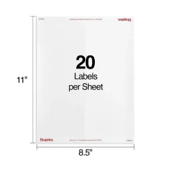 Staples Laser/Inkjet Address Labels, 1