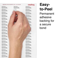 Staples Laser/Inkjet Address Labels, 1/2