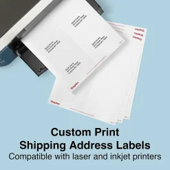 Staples Laser/Inkjet Shipping Labels, 3-1/3