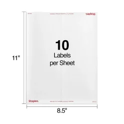 Staples Laser/Inkjet Shipping Labels, 2