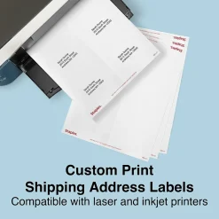 Staples Laser/Inkjet Shipping Labels, 3 1/3